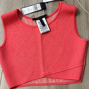 BCBGMaxAzria Coral Textured Tank Top